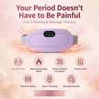 Our 2-in-1 Period Cramp Relief Belt combines *Soothing Heat + Vibration Massage* to melt away cramps in minutes.