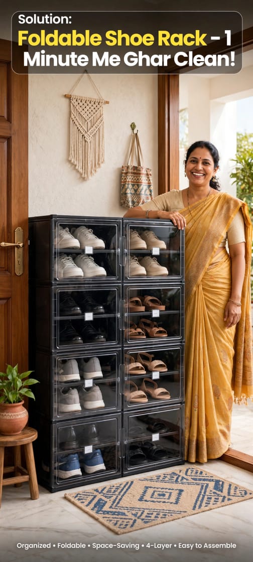 Foldable Transparent Shoe Racks